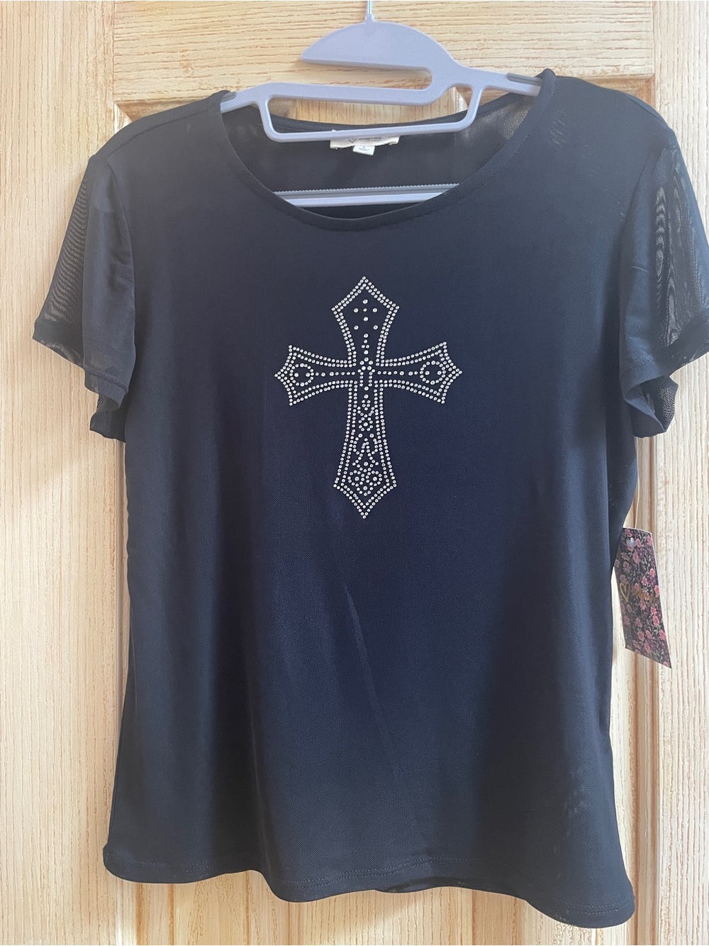 Goth vibes mesh tee NWT
